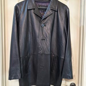 Wilson’s Leather Pelle Studio leather coat; men’s size large